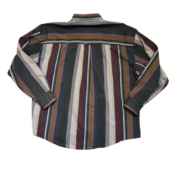 Chaps Ralph Lauren Men’s Vintage Multicolor Striped Long Sleeve Shirt Size XL? - Picture 2 of 7